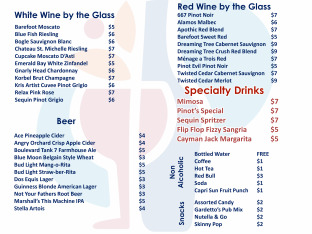 Bar Menu
